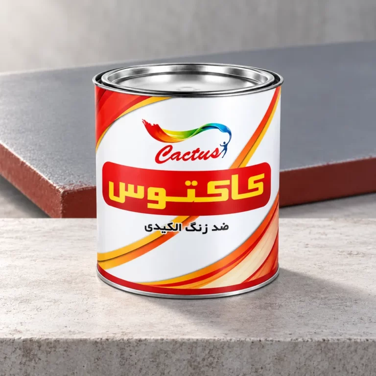 قوطی ضد زنگ آلکیدی کاکتوس در چیدمان استودیویی