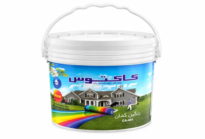 سطل رنگ تمام پلاستیک مات کاکتوس